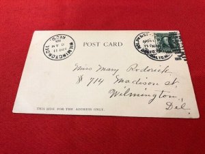 1905 postcard RC CATHEDRAL Baltimore MD pub Albertype Co, to Miss Mary Roderick