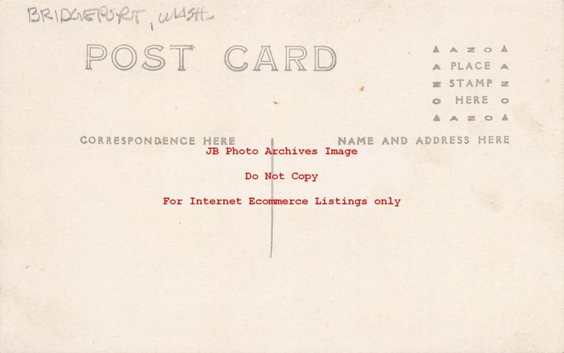 WA, Bridgeport, Washington, RPPC, August W. Manke General Store, Witter Photo