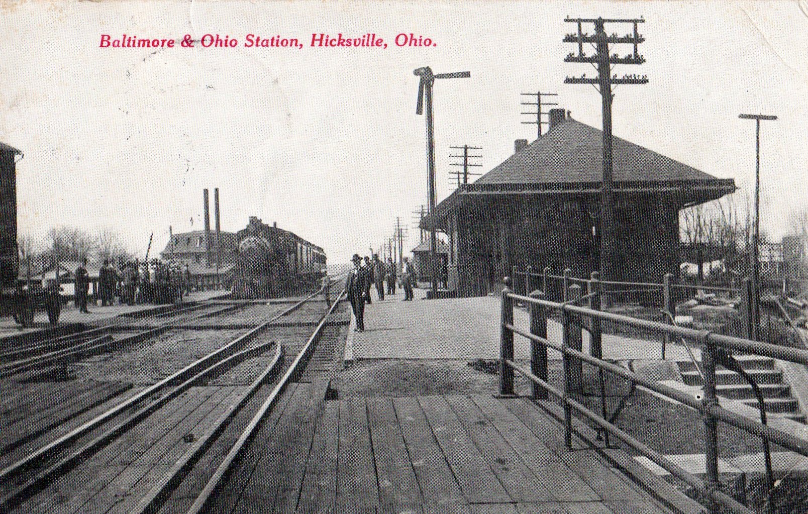 12392 Baltimore & Ohio Station, Hicksville, Ohio 1913 Topics