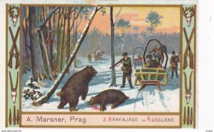 TC: Bear hunting in Russland , Russia , 1890s