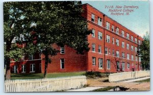 ROCKFORD, IL Illinois ~ New Dormitory ROCKFORD COLLEGE 1914  Postcard
