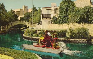 San Antonio TX, Texas - Paddle Boat on Downtown River