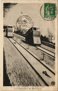 CPA Paris - Le Sacre-Coeur et le Funiculaire de Montmartre (122799)