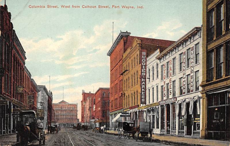 Columbia Street West from Calhoun Street - Fort Wayne, Indiana IN