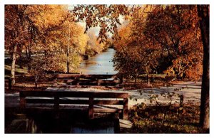 Postcard BRIDGE SCENE Defiance Ohio OH AU0387