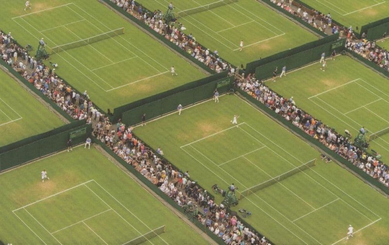 Wimbledon 19 Championship Match Courts Tennis Games Postcard
