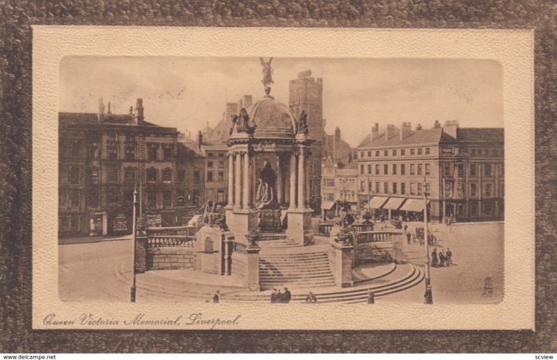 LIVERPOOL , Lancashire , England , 00-10s ; Queen Victoria Memorial; TUCK 2510