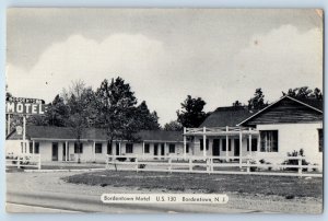 1953 Bordentown New Jersey Vintage Postcard Motel U. S. 130 Turnpike Exit Posted