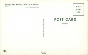 Duck Key Monroe County Florida Old Postcard