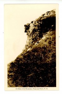 NH - Franconia Notch. Old Man of the Mountains      RPPC