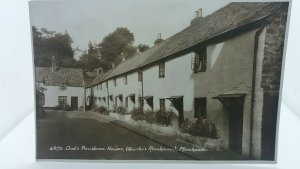 Vintage Rp Postcard Gods Providence Houses Minehead Somerset Real Photo !