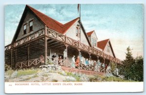 LITTLE JOHN'S ISLAND, Yarmouth Maine ME ~ ROCKMERE HOTEL c1900s UDB Postcard