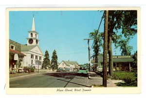 MA - Cape Cod, West Dennis. Main Street ca 1955