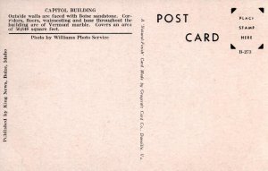 State Capitol  Boise  Idaho  Postcard