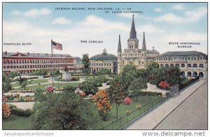 Jackson Square Pontalba Building The Cabildo Saint Louis Cathedral State Hist...