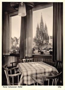 BG37616 hotel schwarzer adler restaurant ulm real photo   germany