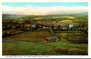 Pennsylvania Delaware Water Gap From Famous Trolley Line Curteich