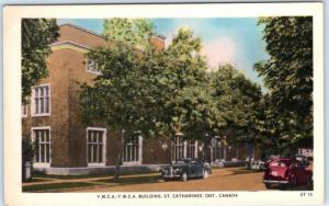 ST. CATHARINES, ONTARIO Canada   Y.M.C.A.- Y.W.C.A. Street Scene   Postcard