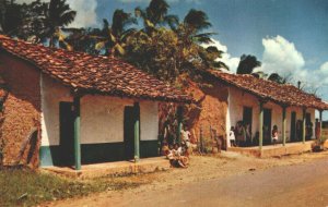 Panama Typical Dwellings Village of Panama Interior Vintage Postcard 04.01