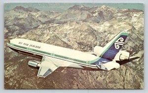 Air New Zealand DC-10 Series 30 Postcard - McDonnell Douglas Koru Tail