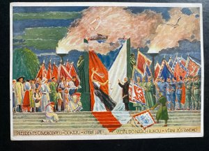 Mint Czechoslovakia Patriotic Picture Postcard Republic Convention