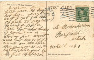 Embossed Easter Postcard Rabbits and Chickens Play Cricket 2141