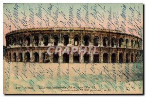 Old Postcard The Nimes Arenes (circumference 358 m 21 m 32 top may contain 25...