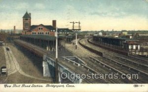 RR station, Bridgeport, CT USA Train Railroad Station Depot 1908 