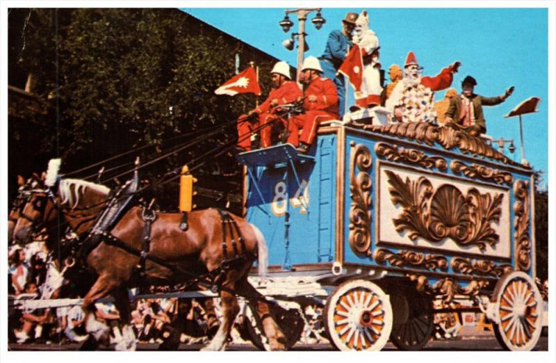 Ringing Barnum Circus  Parade Wagon Circus Clowns Clydedals Horses