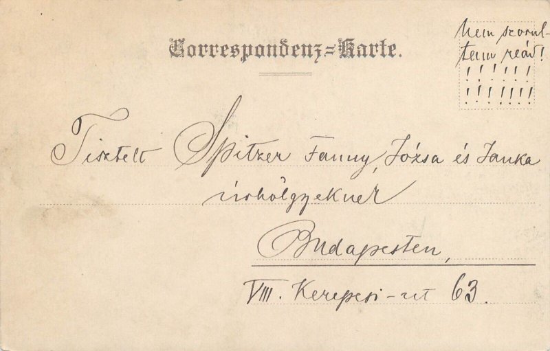 Austria Vienna Mozart monument 1897