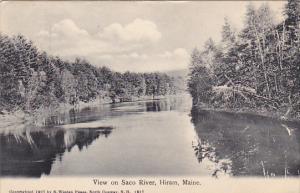 View On Saco River Hiram Maine 1907