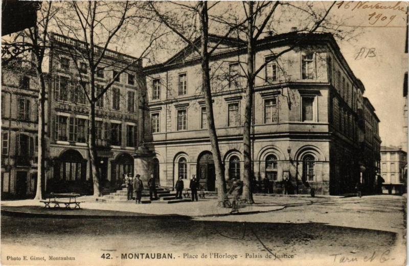 CPA MONTAUBAN Place de l'Horloge - Palais de Justice (614885)