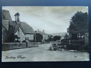 Derbyshire Bakewell BEELEY VILLAGE Chatsworth Square c1919 RP Postcard R. Sneath