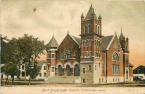 1907 Postcard; Estherville IA First Presbyterian Church, Emmet County, Posted