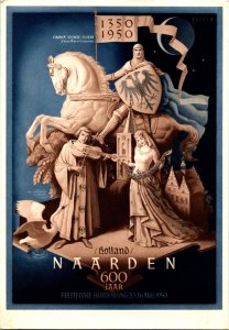 Holland Naarden 600 Jaar Feestelijke Herdenking 1950 Art Postcard BS.23