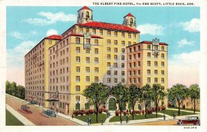 LITTLE ROCK Arkansas AR  ALBERT PIKE HOTEL~7th & Scott  c1930s Curteich Postcard