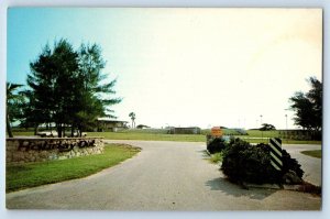 1960 Jensen Beach Florida FL Postcard Entrance Recreation Area St Lucie Resort