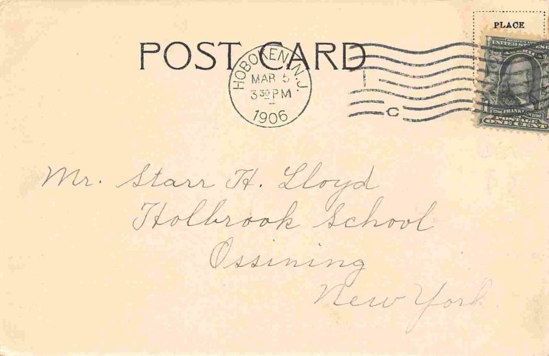 Castle Point Entrance Hoboken New Jersey 1906 postcard