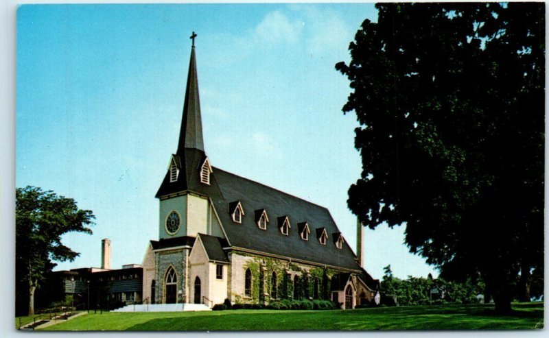 Postcard - St. Francis De Sales Catholic Church - Lake Geneva, Wisconsin