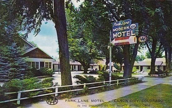 Colorado Canon City Park Lane Motel 1962