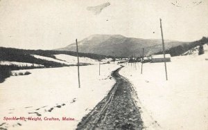 Grafton ME Road Towards  Speckle Mountain 1913 U.S. Parcel Post Postcard