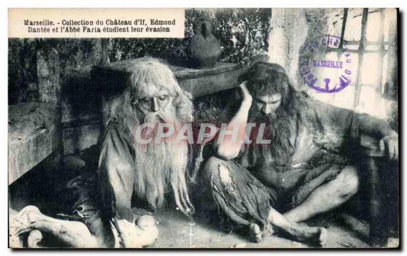 CPA Marseille Collection du chateau d If Edmond Dantes et l abbe Faria