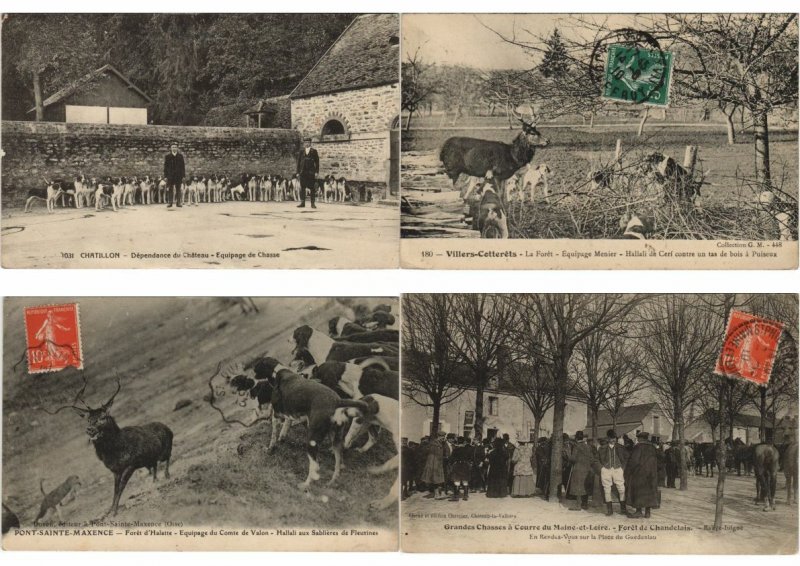 HUNTING CHASSE FRANCE SPORT 50 Vintage Postcards Pre-1920 (PART I.) (L3076)