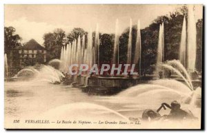 Versailles Postcard The Old Neptune Fountain Many waters