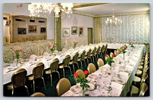 Interior~Lyons IL~Mangams Chateau Theatre Restaurant Dining Room~Vintage PC
