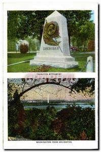 Old Postcard From Washington Monument Arlington Sheridan