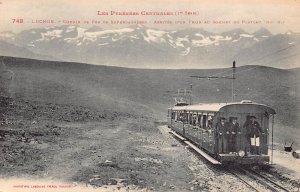 France Luchon Chemin de Fer Superbagneres Train Railway postcard C321