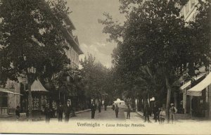 italy, VENTIMIGLIA, Corso Principe Amedeo (1910s) Postcard