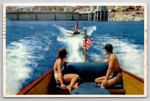Water Sports Lake Mead Hoover Dam Las Vegas Nevada Postcard X22