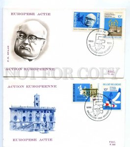 419247 BELGIUM 1972 year Europian Actions First Day COVERS